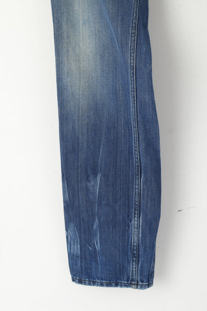 Diesel Industry Kander Men 32 Trousers Blue Denim Cotton Made in Italy Pants