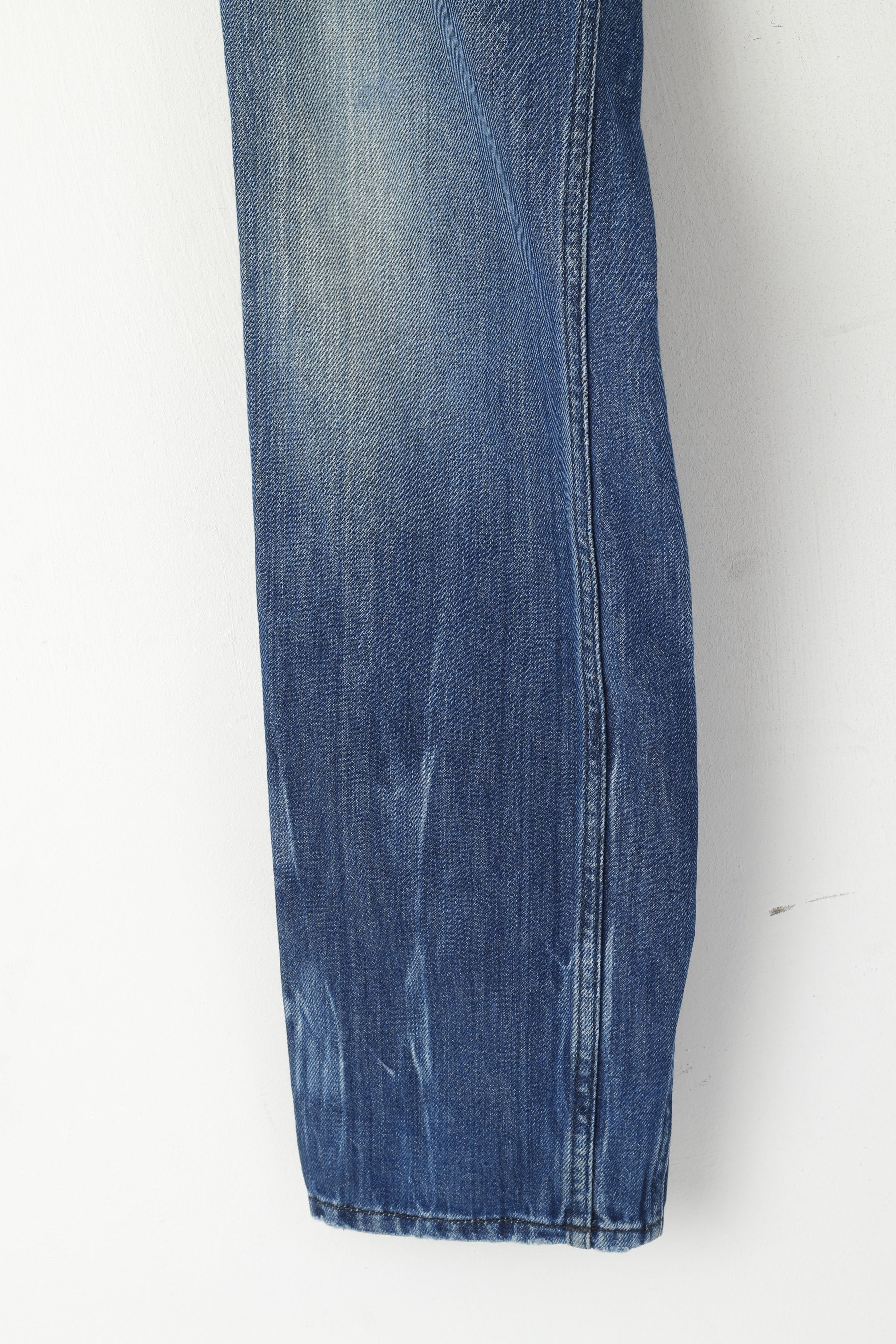 Diesel Industry Kander Pantalon Homme 32 Bleu Denim Coton Fabriqué en Italie Pantalon