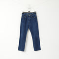 Replay Men 32 Jeans Trousers Navy Denim Cotton Vintage Straight Leg Pants