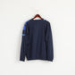 Adidas Men 54 XL Jacket Pullover Blue Zip Neck  Bomber Activewear Retro Top