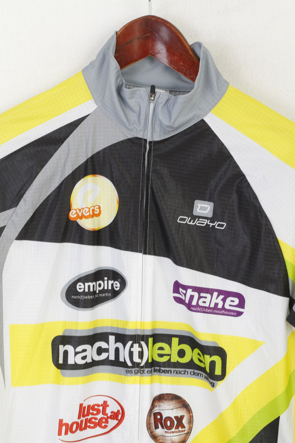 Maglia da ciclismo da uomo Owayo grigia Super Pro Dry a maniche lunghe da bici con cerniera intera