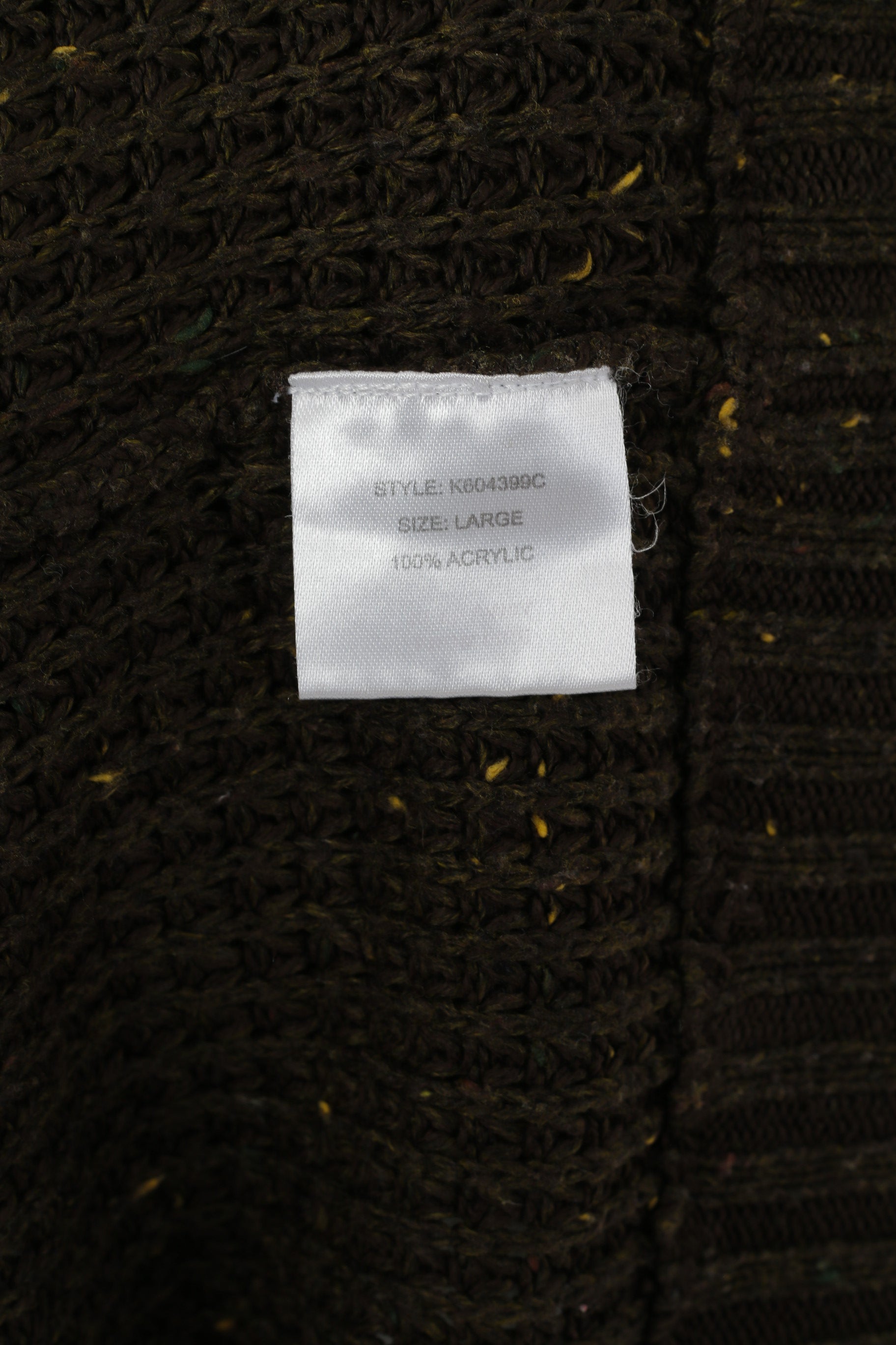 Kangol Men L Jumper Green Knitted Acrylic Button Neck Classic Sweater