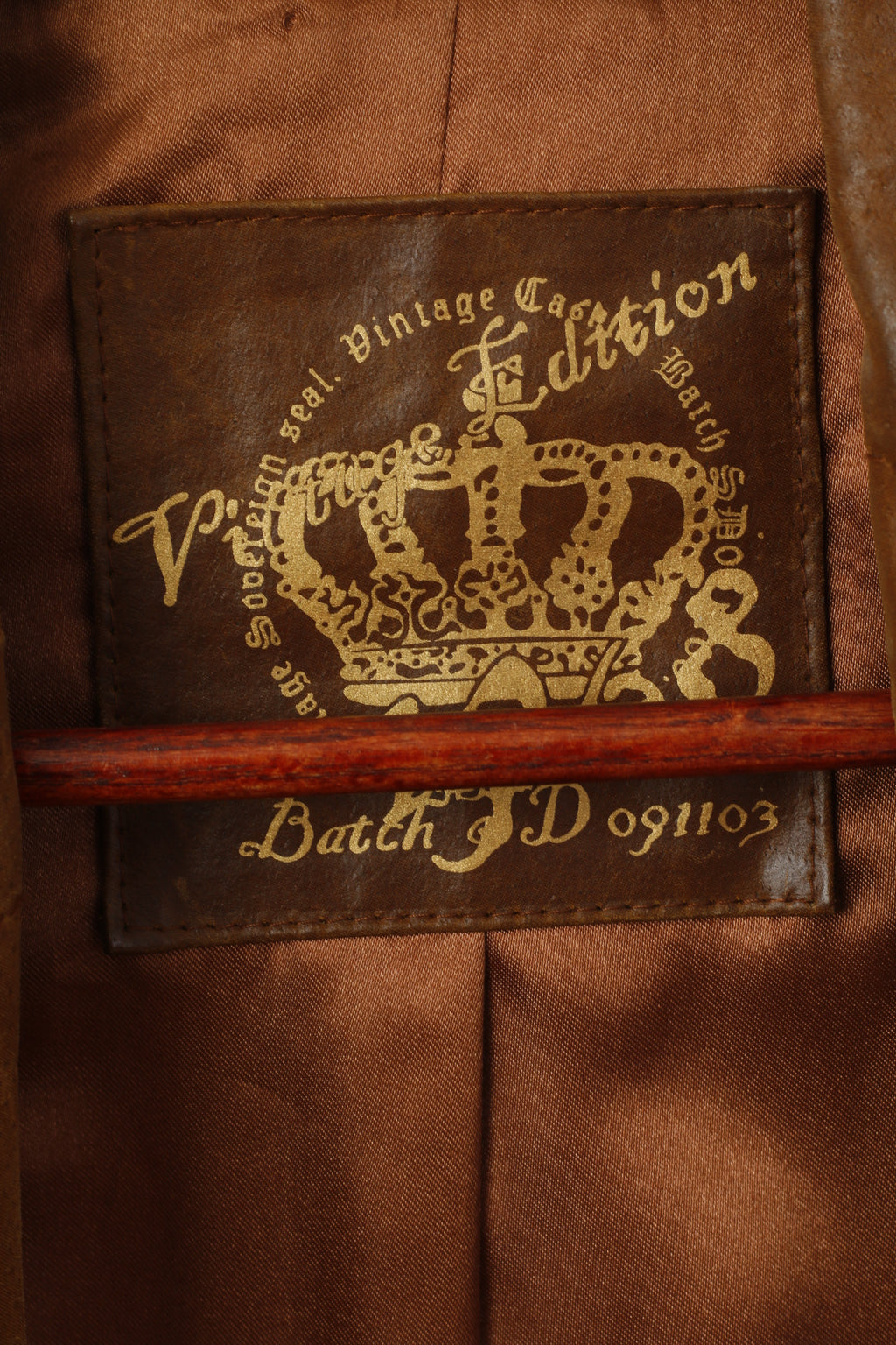 New Look Women 14 M Jacket Brown Leather Vintage Edition Batch 2003 Blazer