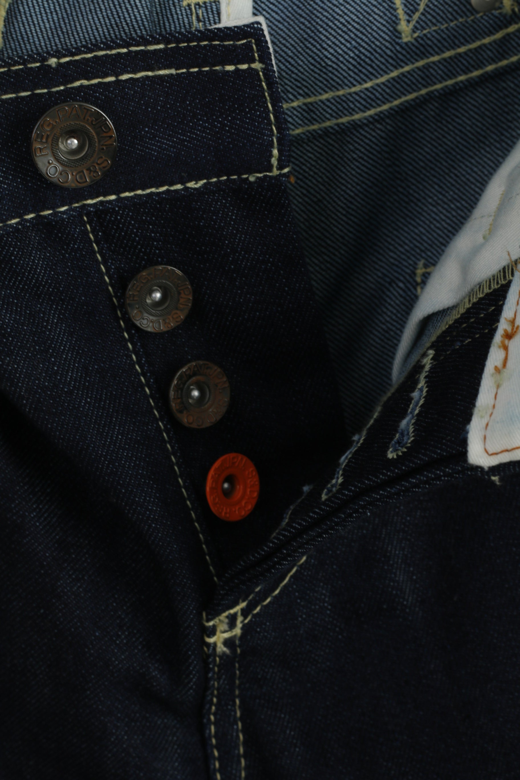 Superdry DEAN Homme W 29 L 32 Pantalon Jeans Denim Marine Coton Pantalon Classique