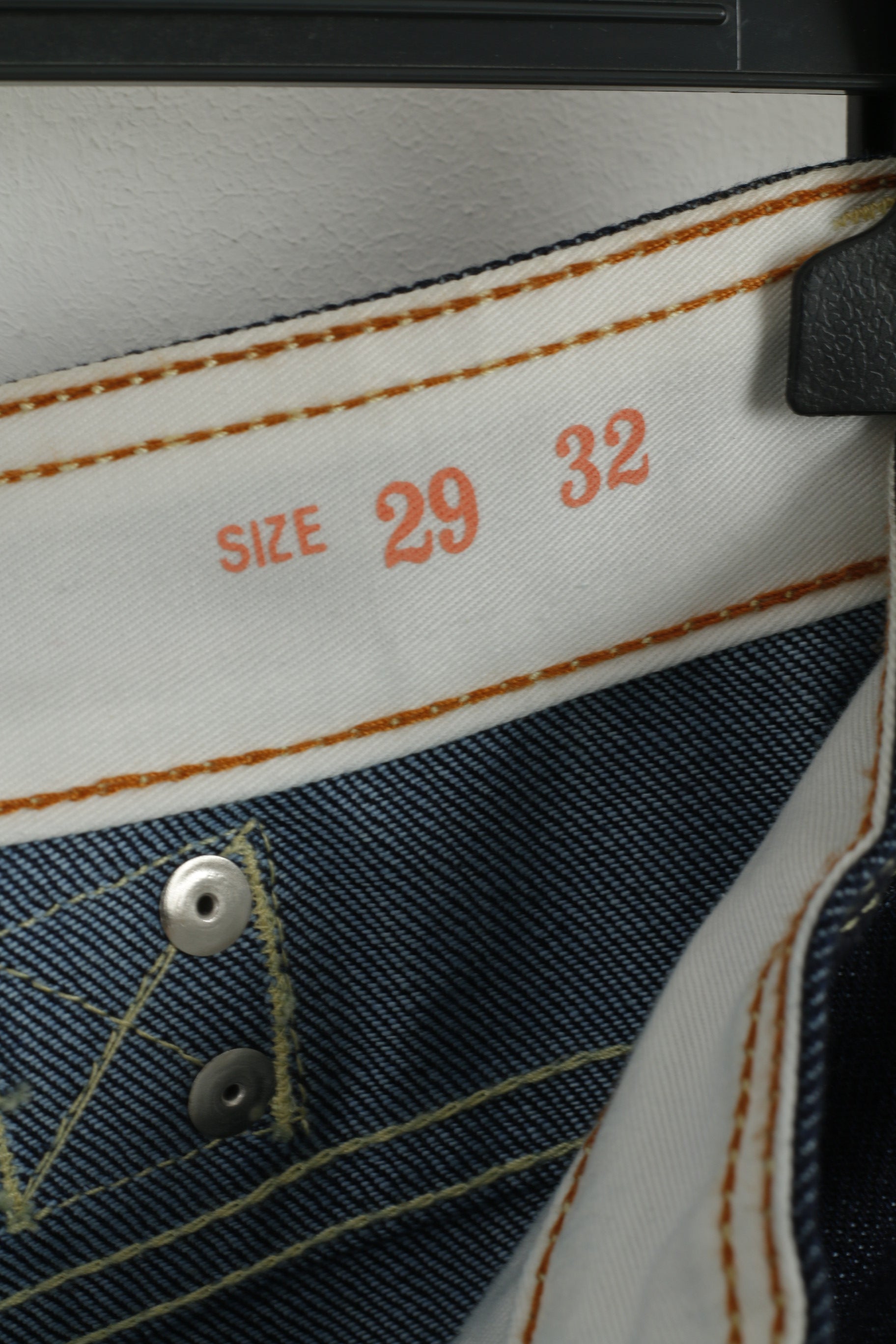 Superdry DEAN Homme W 29 L 32 Pantalon Jeans Denim Marine Coton Pantalon Classique