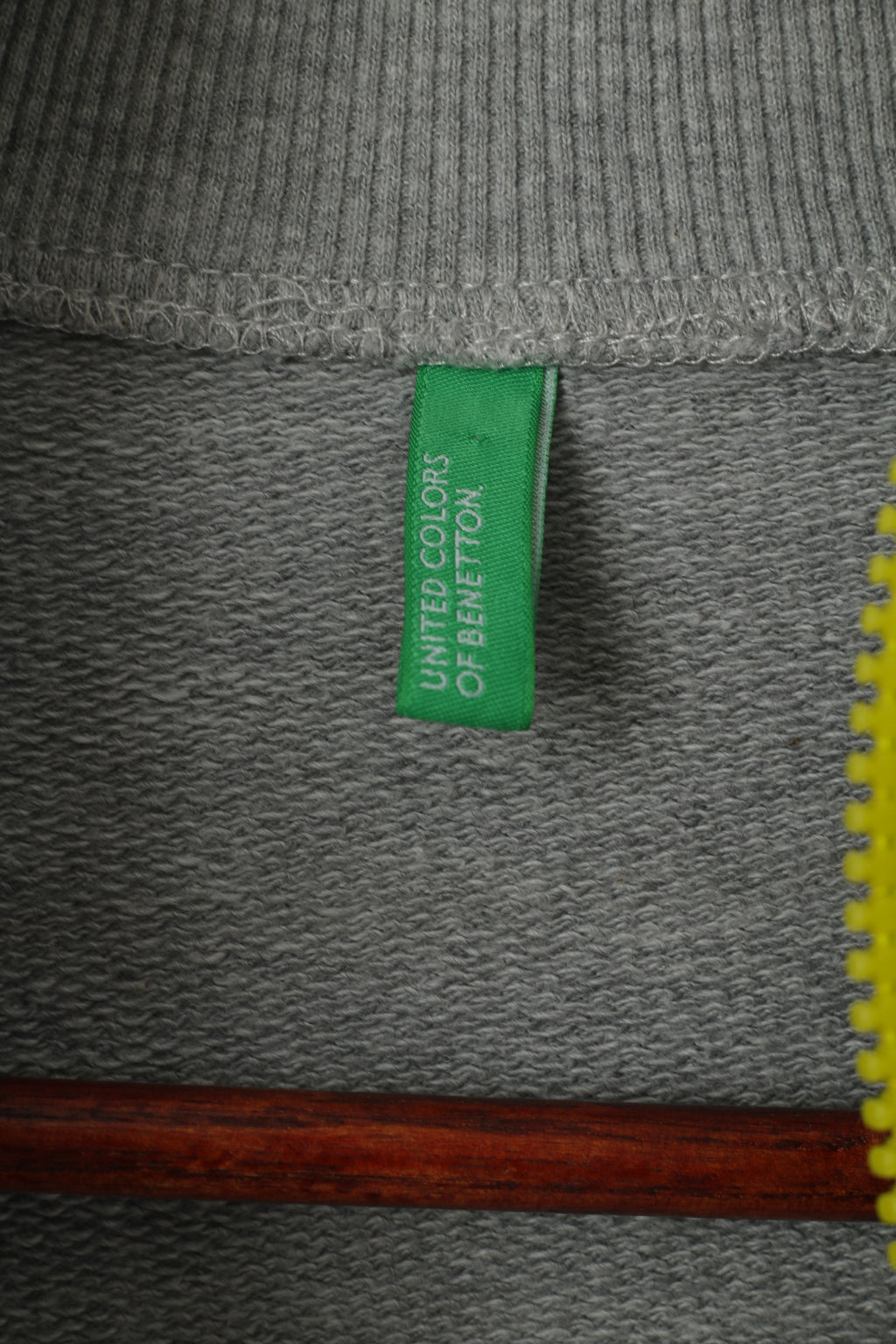 United Colors Of Benetton Youth 11 - 12 age 160 Felpa Grigia Bambina in cotone con zip Top Italia