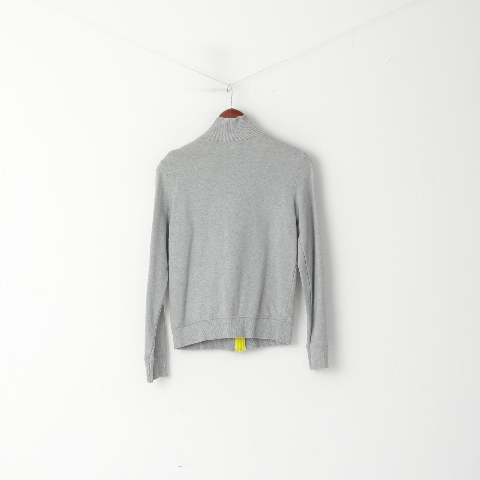 United Colors Of Benetton Youth 11 - 12 age 160 Felpa Grigia Bambina in cotone con zip Top Italia