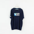 Rugby World Cup 2015 Mens 6XL T-Shirt Navy Cotton Plus Size Graphic Top