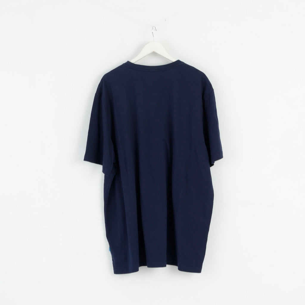 T-shirt da uomo 6XL della Coppa del mondo di rugby 2015 in cotone blu scuro con grafica taglie forti