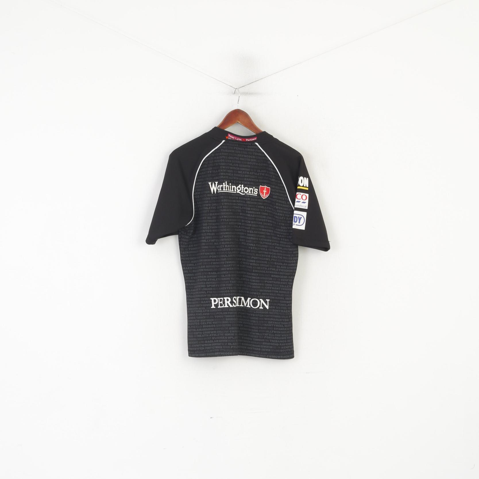 Kooga Ospreys Chemise SML pour homme Noir Rugby Union Sportswear Haut en jersey