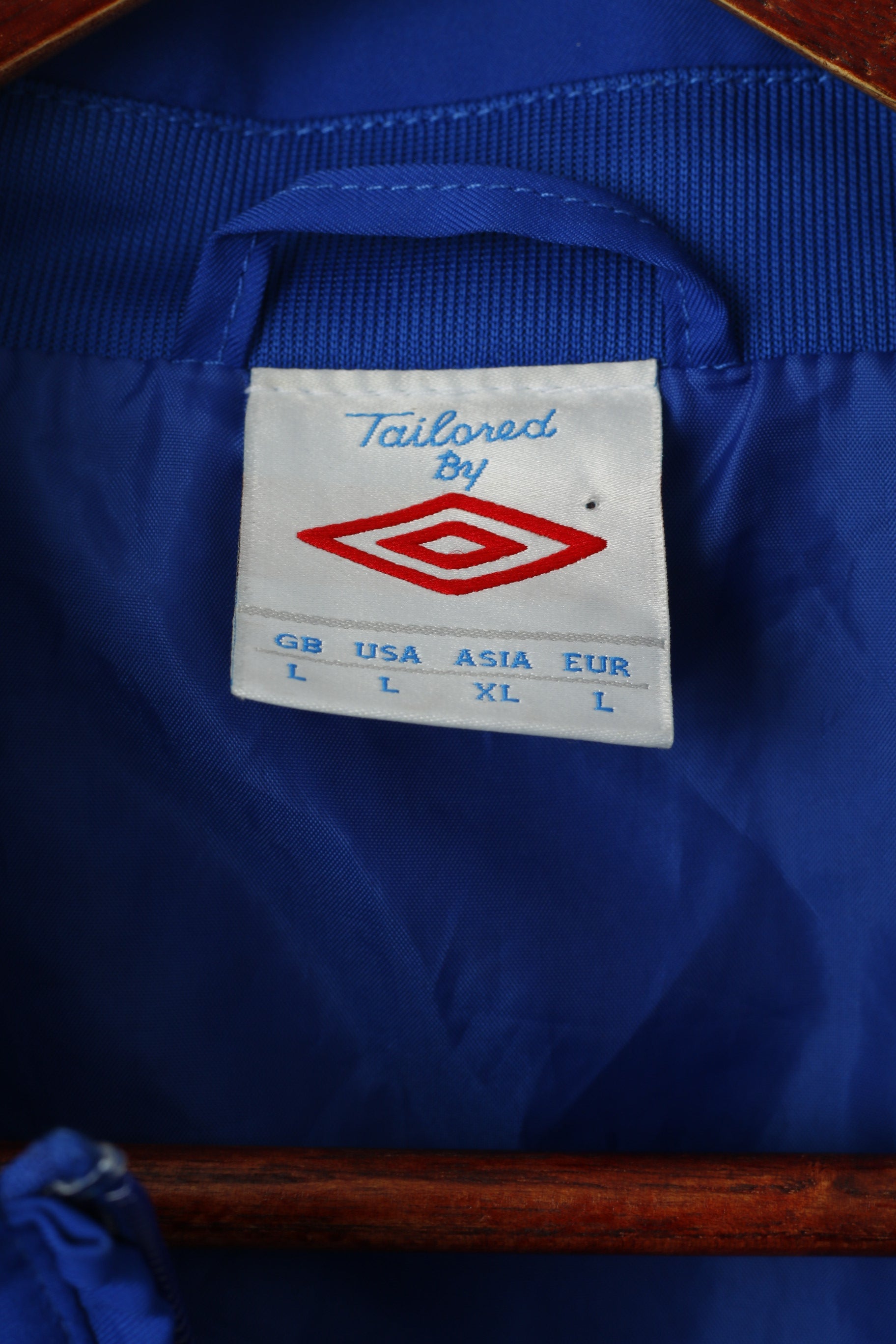 Umbro Giacca da uomo L Blue Indigo Activewear Zip Up Training Sport Track Top