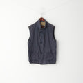 Paul &amp; Shark Yachting Gilet da uomo L Gilet con cerniera per abbigliamento sportivo in cotone blu scuro