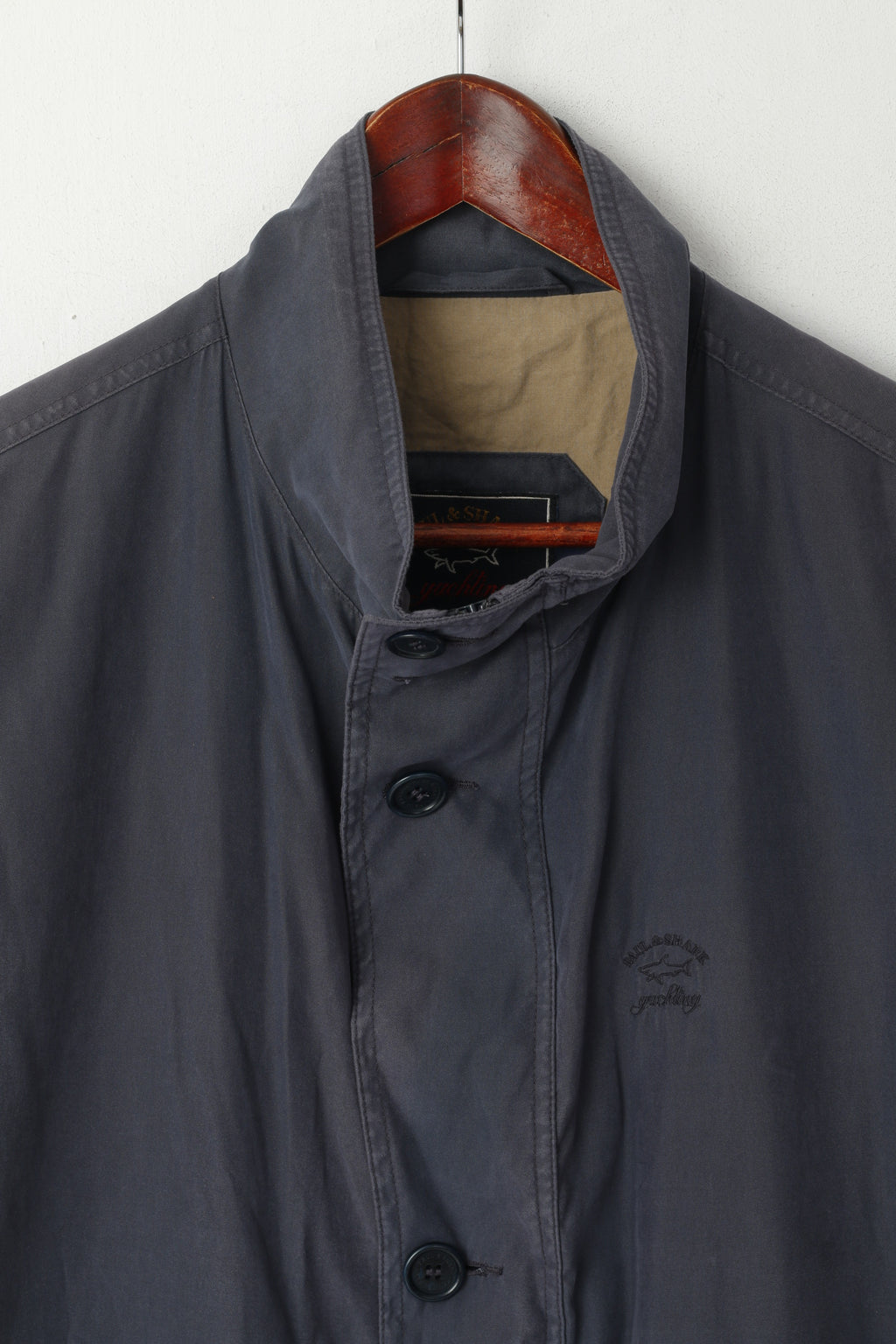 Paul &amp; Shark Yachting Hommes L Gilet Marine Coton Sportswear Zip Up Vest