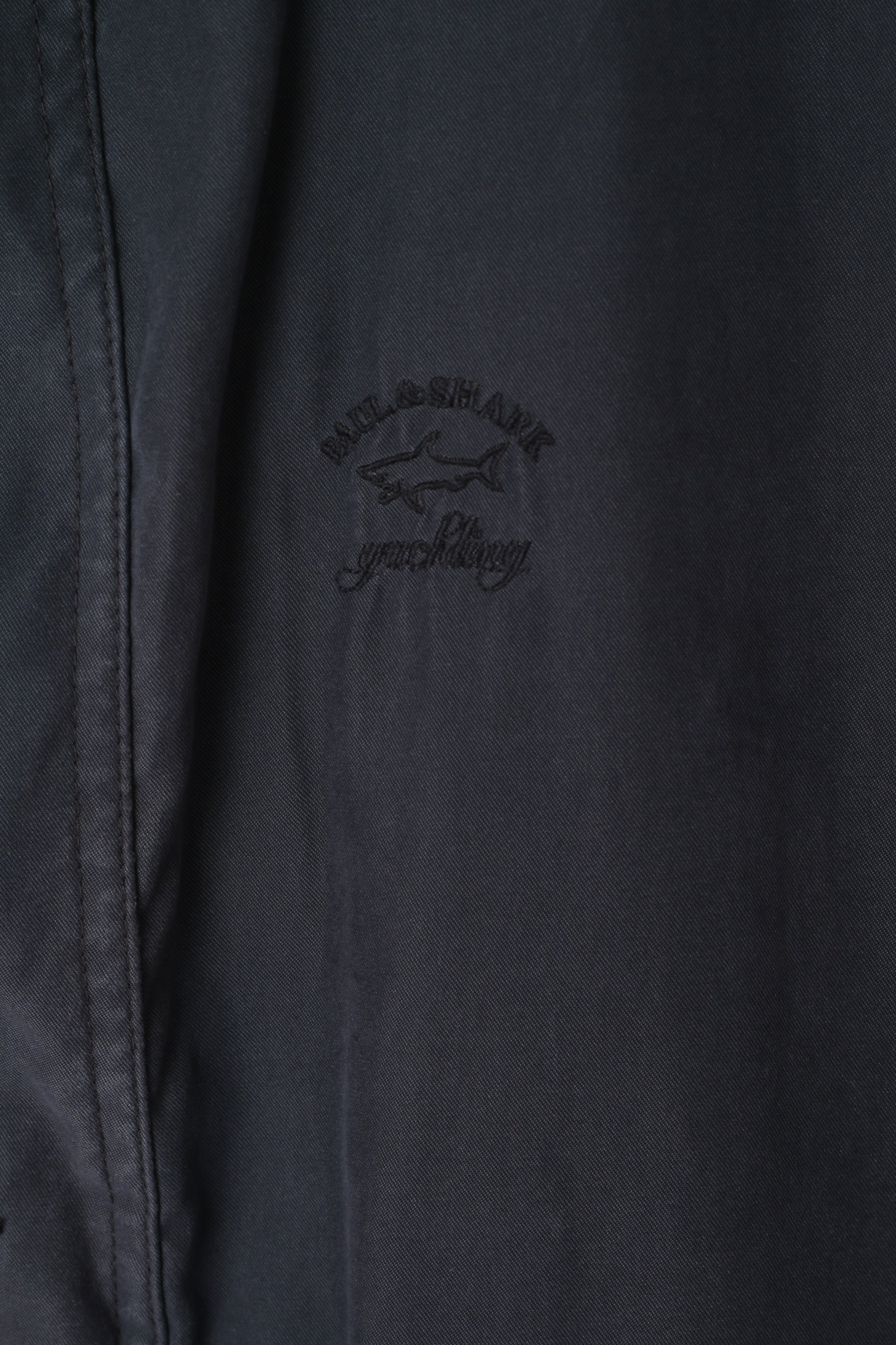 Paul & Shark Yachting Men L Waistcoat Navy Cotton Sportswear Zip Up Vest