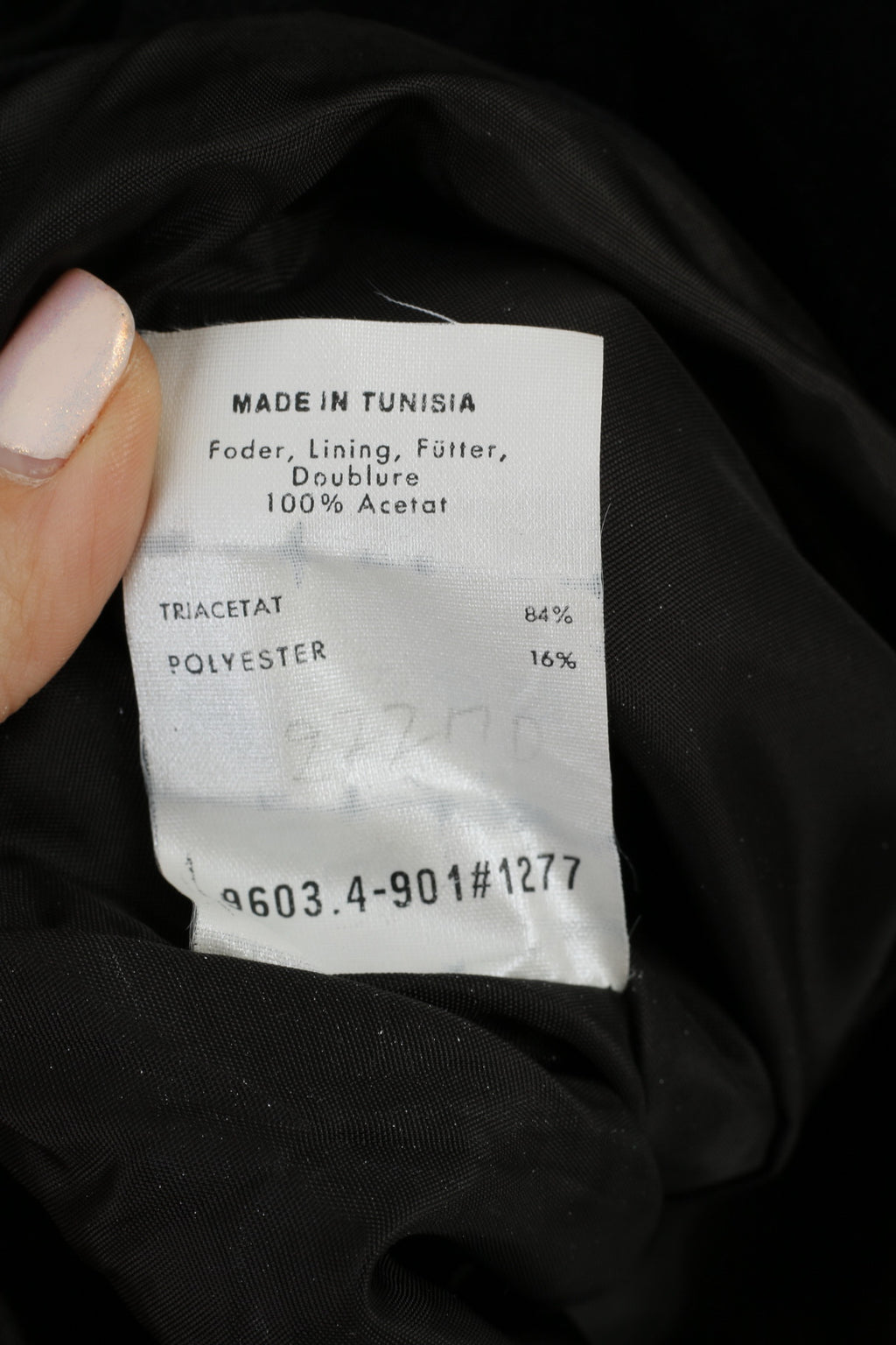 Top giacca corta elegante da donna vintage 38 Blazer in acetato nero lucido