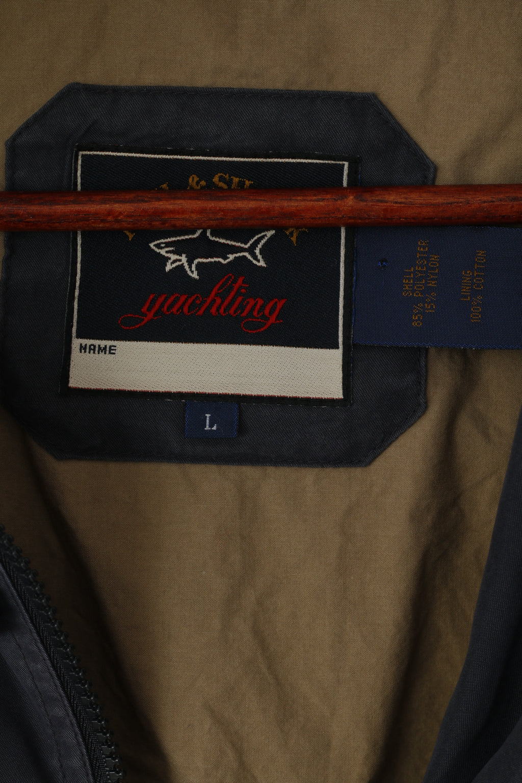 Paul &amp; Shark Yachting Hommes L Gilet Marine Coton Sportswear Zip Up Vest