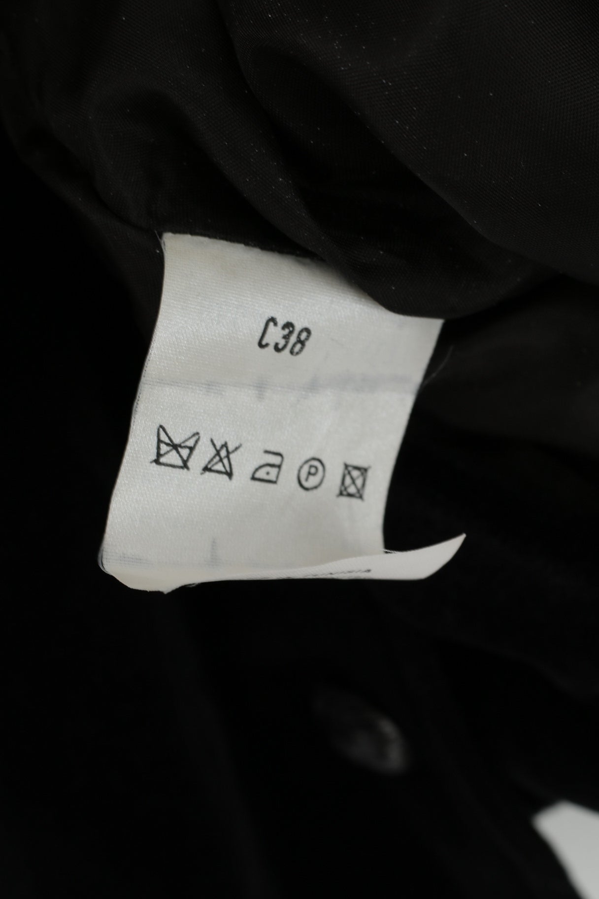 Top giacca corta elegante da donna vintage 38 Blazer in acetato nero lucido