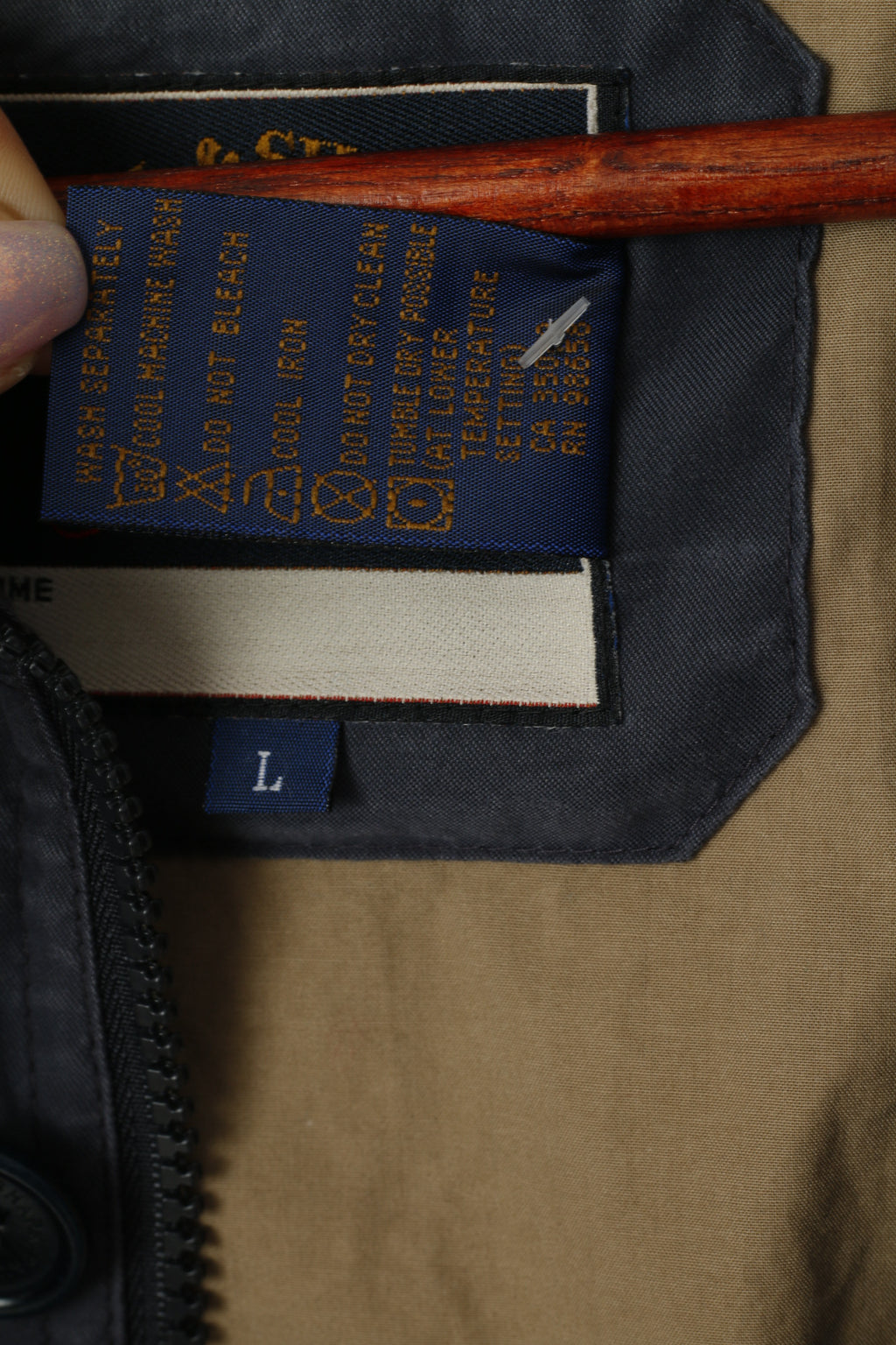 Paul &amp; Shark Yachting Hommes L Gilet Marine Coton Sportswear Zip Up Vest