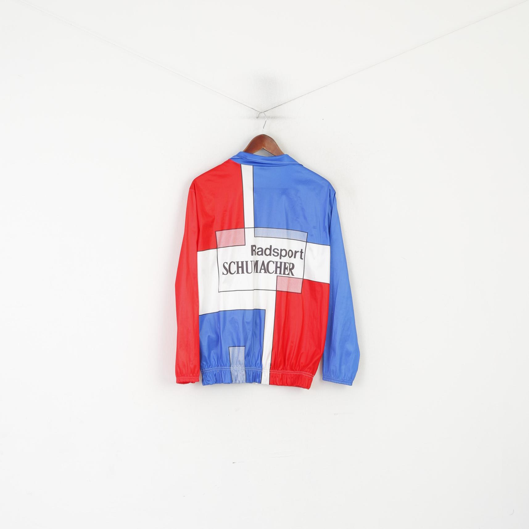 Schumacher Radsport Men 3 M Cycling Jacket Vintage Shiny Italy Full Zip Jersey Bike Top