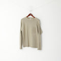 Tommy Hilfiger Denim Uomo S Maglione Beige CotoneGirocollo Maglione classico