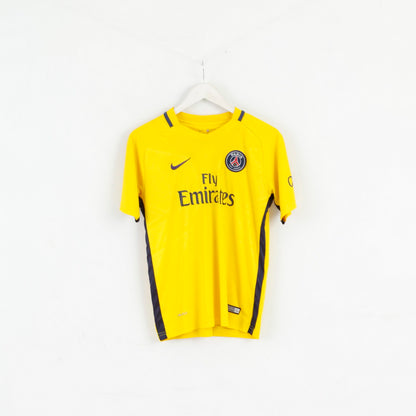 Nike Boys 176 Shirt Paris Saint Germain Neymar JR #10 Yellow Jersey Top