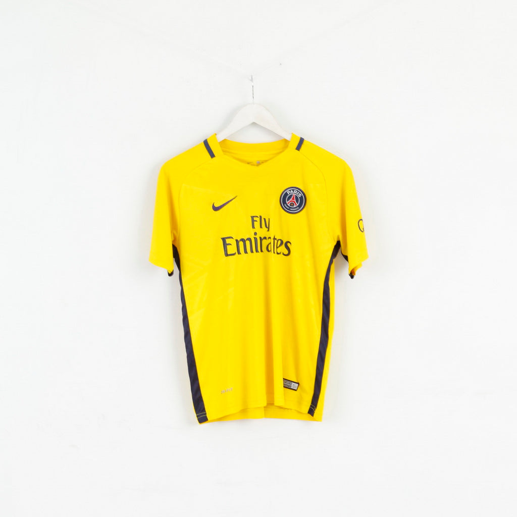 Nike Boys 176 Shirt Paris Saint Germain Neymar JR #10 Yellow Jersey Top