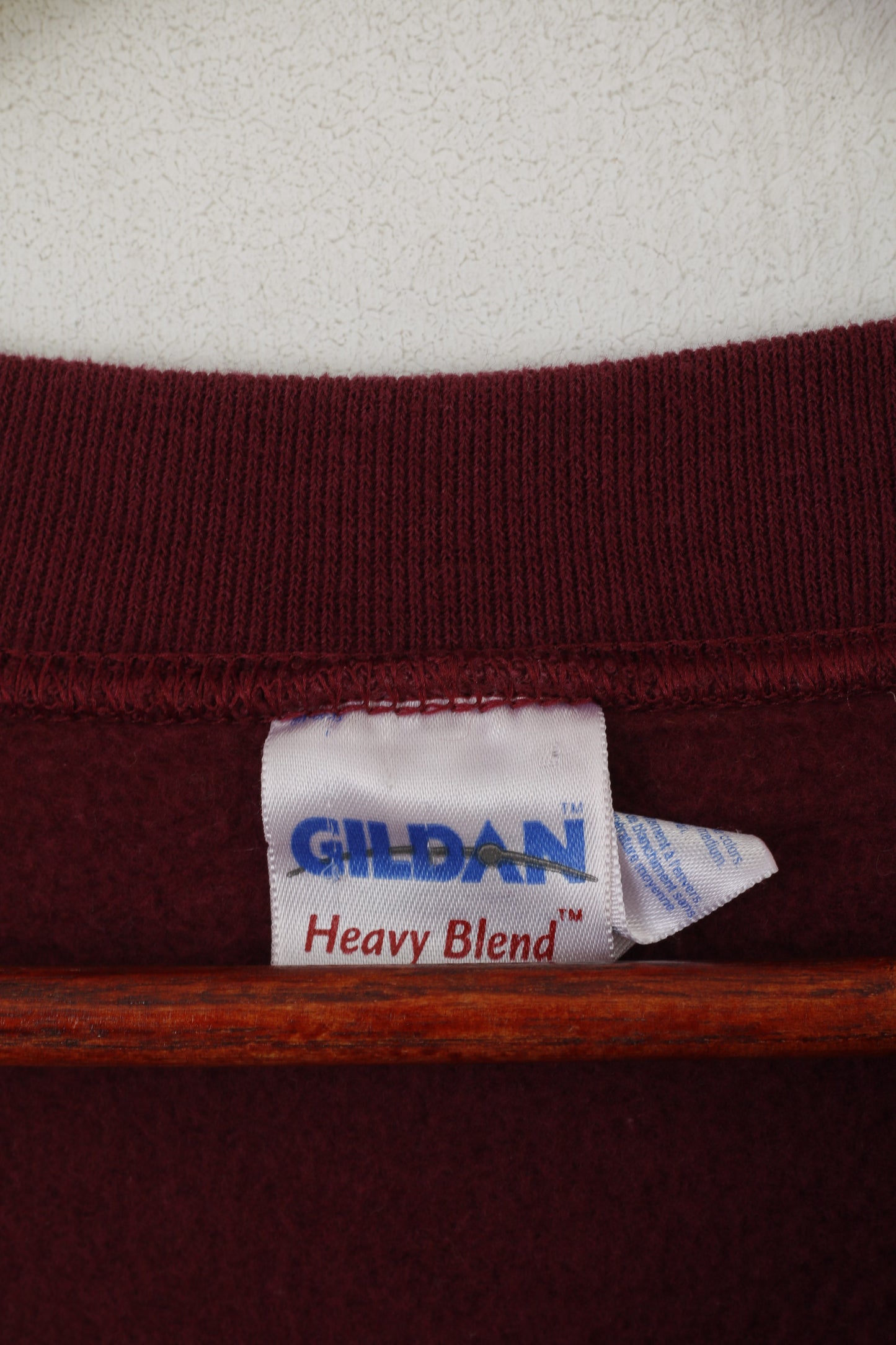 Gildan Men XXL Sweatshirt Maroon Cotton Cross Oversize Crewn Neck Top