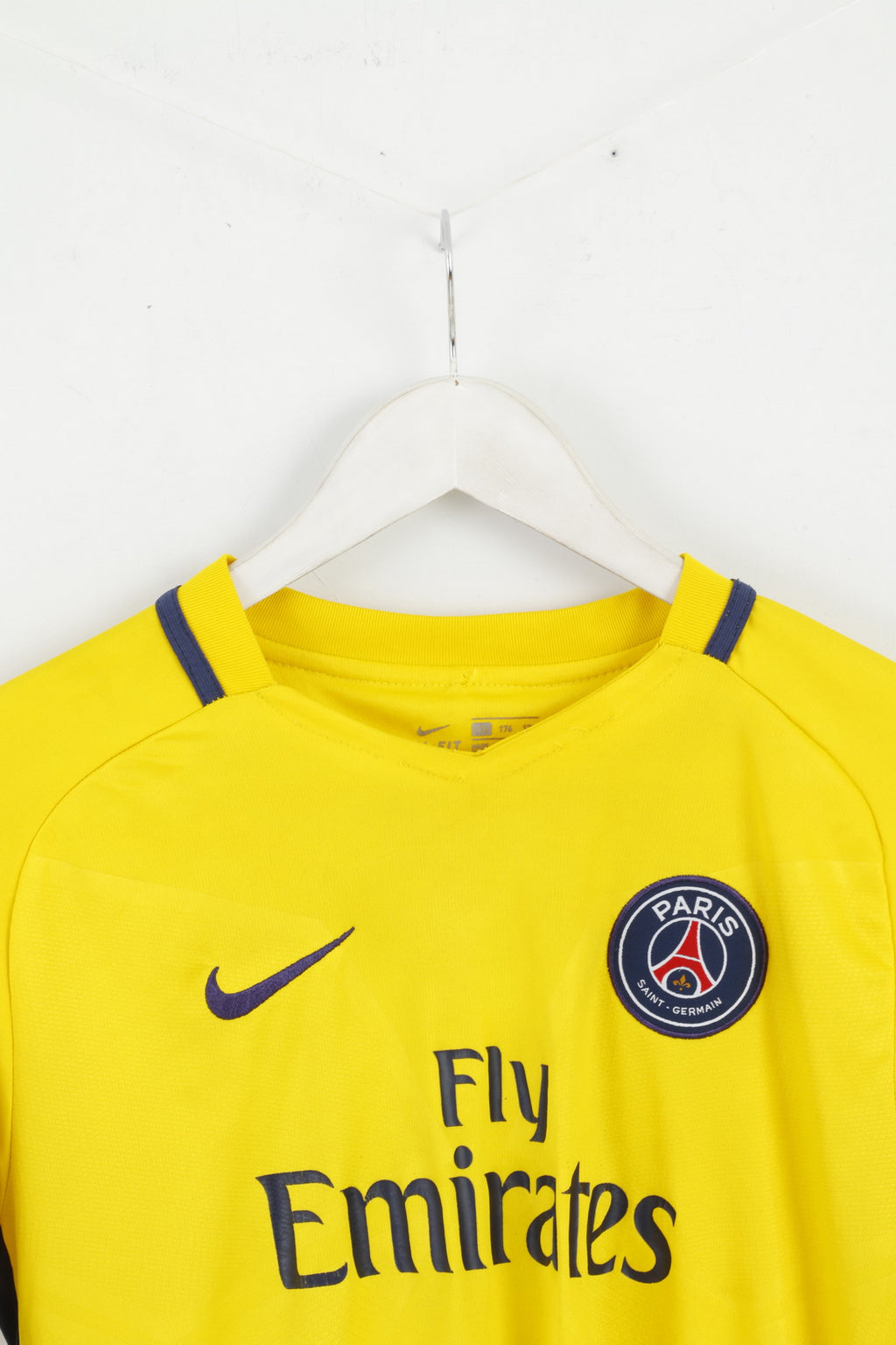 Nike Boys 176 Shirt Paris Saint Germain Neymar JR #10 Yellow Jersey Top