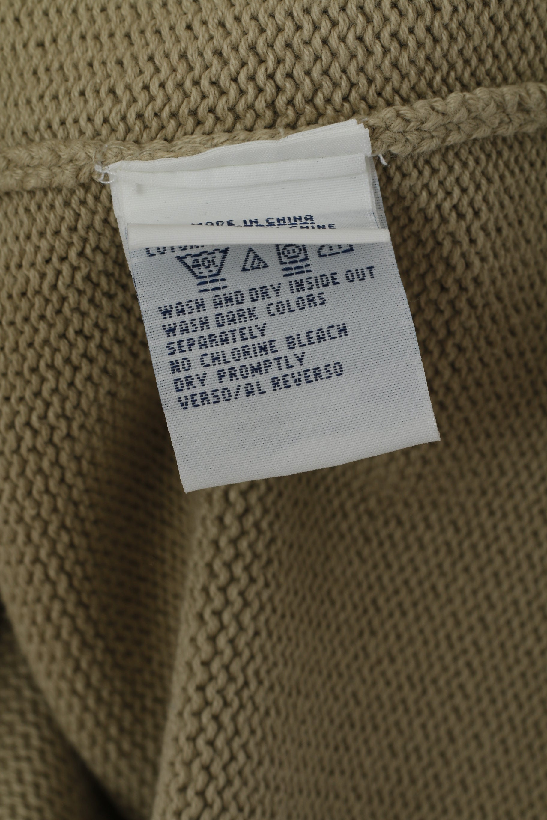 Tommy Hilfiger Denim Men S Jumper Beige CottonCrew Neck Classic Sweater