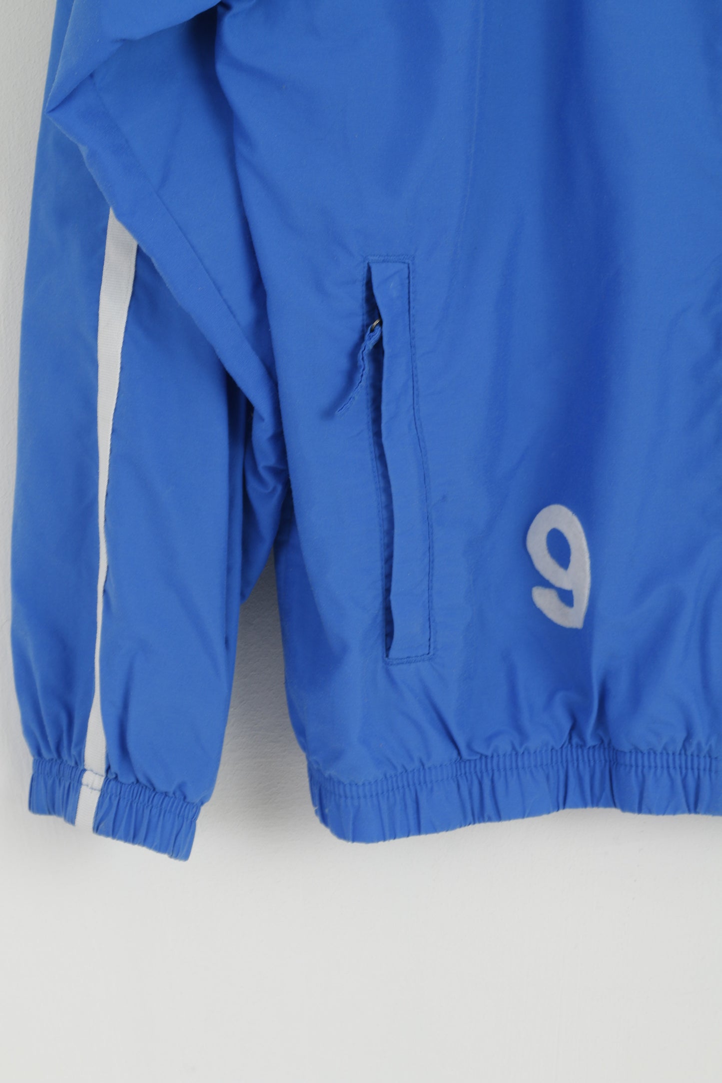 Nike Youth 164 - 176 Jacket Blue Nylon Activewear Training Sport Zip Up #9 Track Top