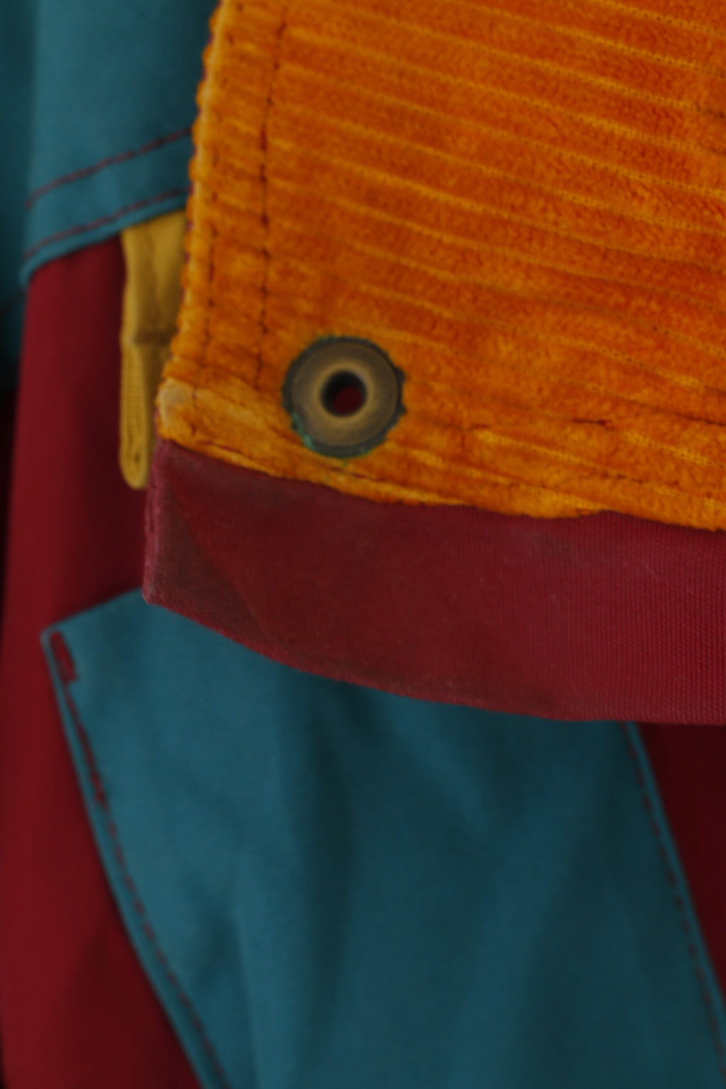 SOS Redline Veste Bomber Vintage en coton mélangé bordeaux avec fermeture éclair pour homme