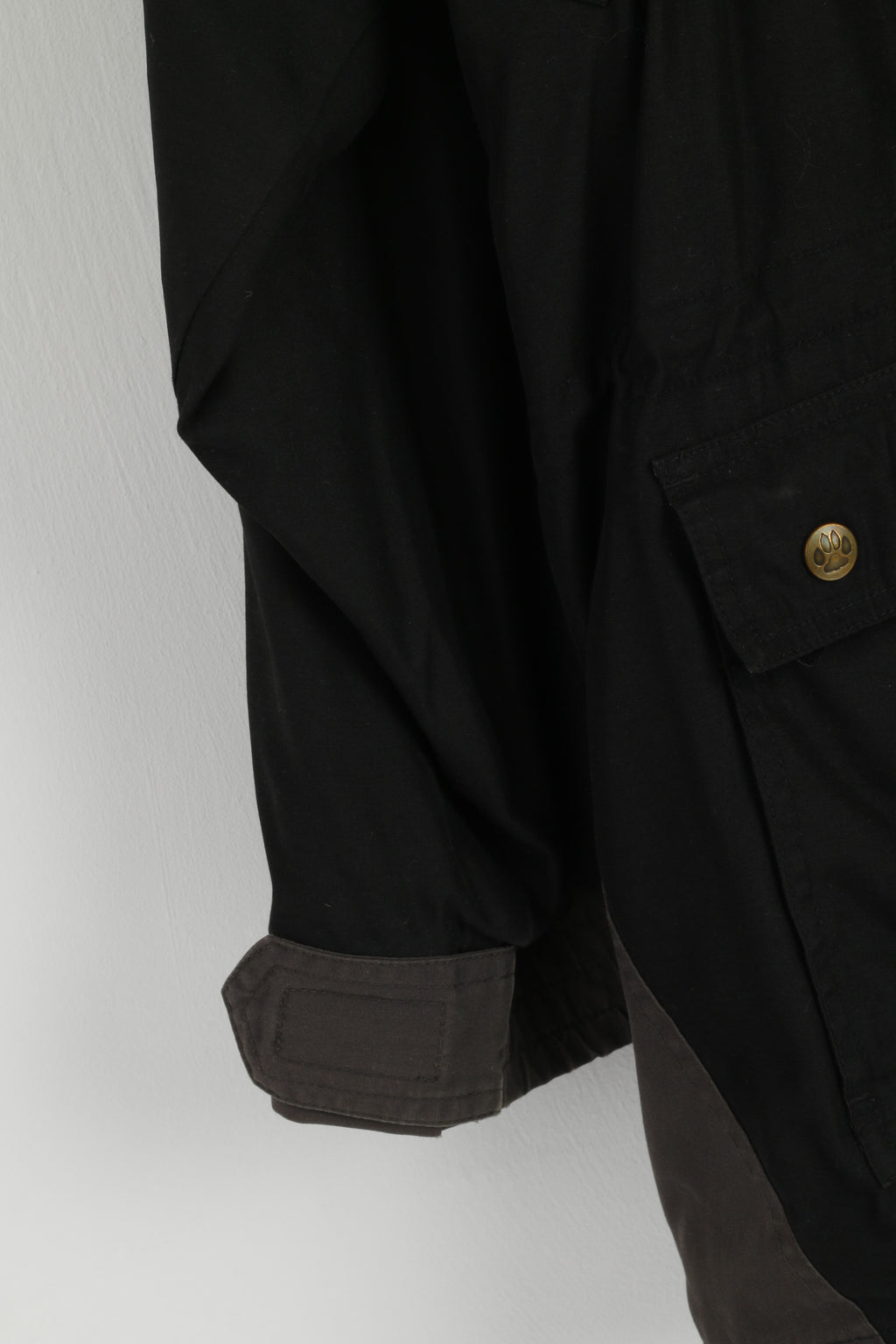 GAUPA Norway Men XXL Jacket Black Microfiber Hidden Hood Outdoor Mountain Top