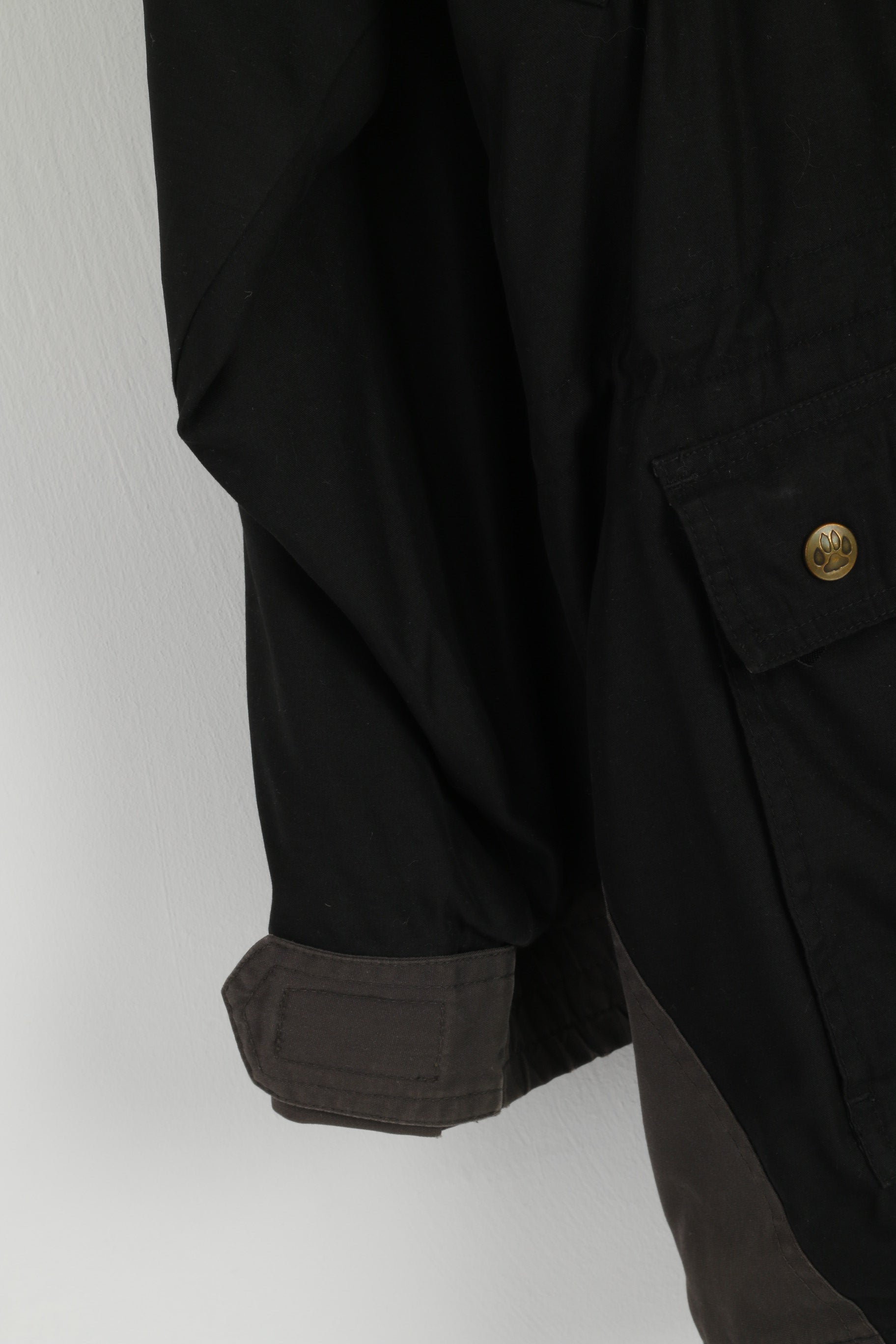 GAUPA Norway Men XXL Jacket Black Microfiber Hidden Hood Outdoor Mountain Top