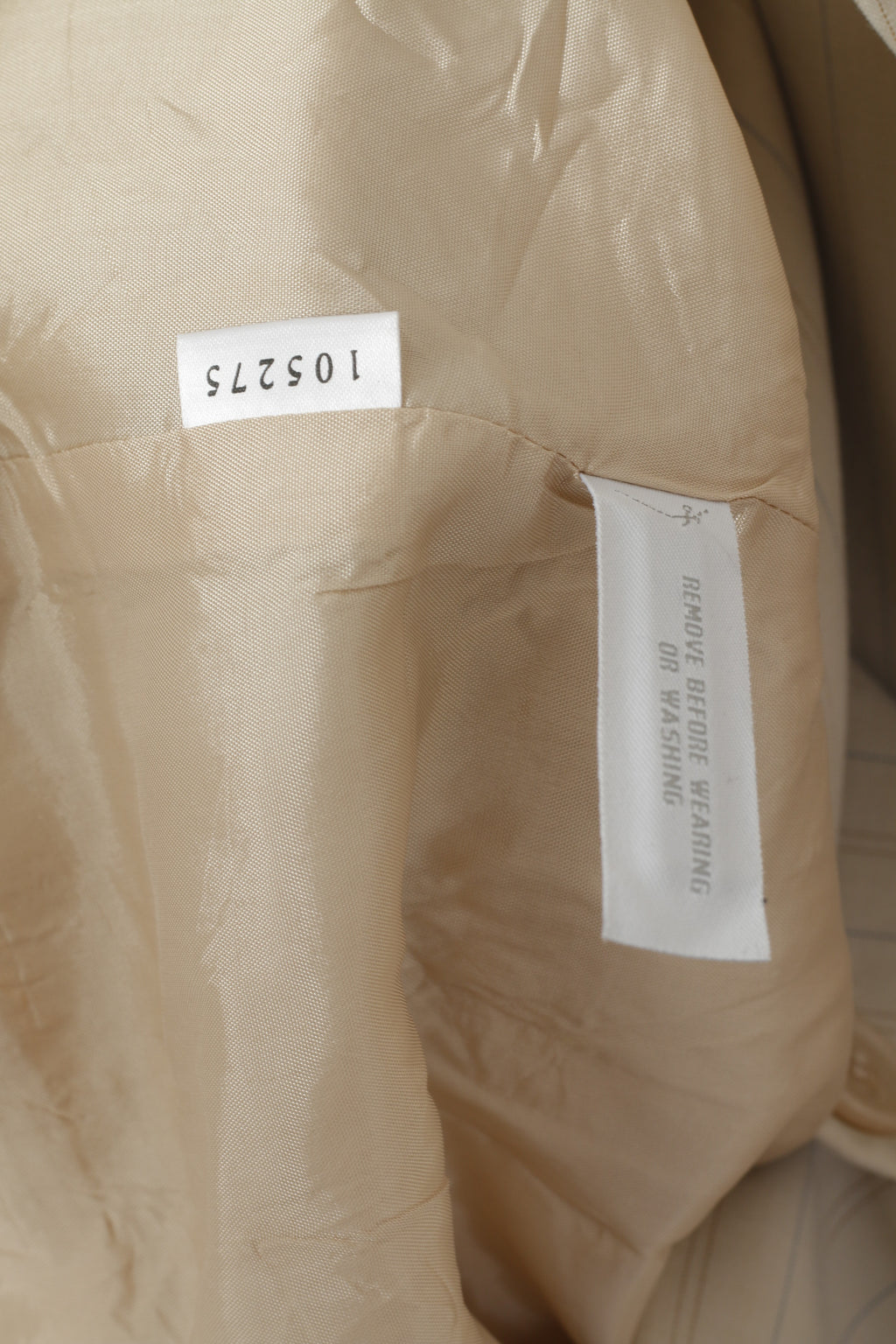 Ann Taylor LOFT Giacca da donna 10 M Giacca monopetto in misto lana di rayon a righe beige