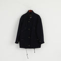 Hugo Boss Men 54 XL Jacket Navy Wool Cashmere Blend Vintage Made in Italy Coat