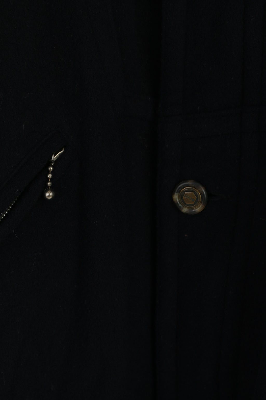 Hugo Boss Men 54 XL Jacket Navy Wool Cashmere Blend Vintage Made in Italy Coat