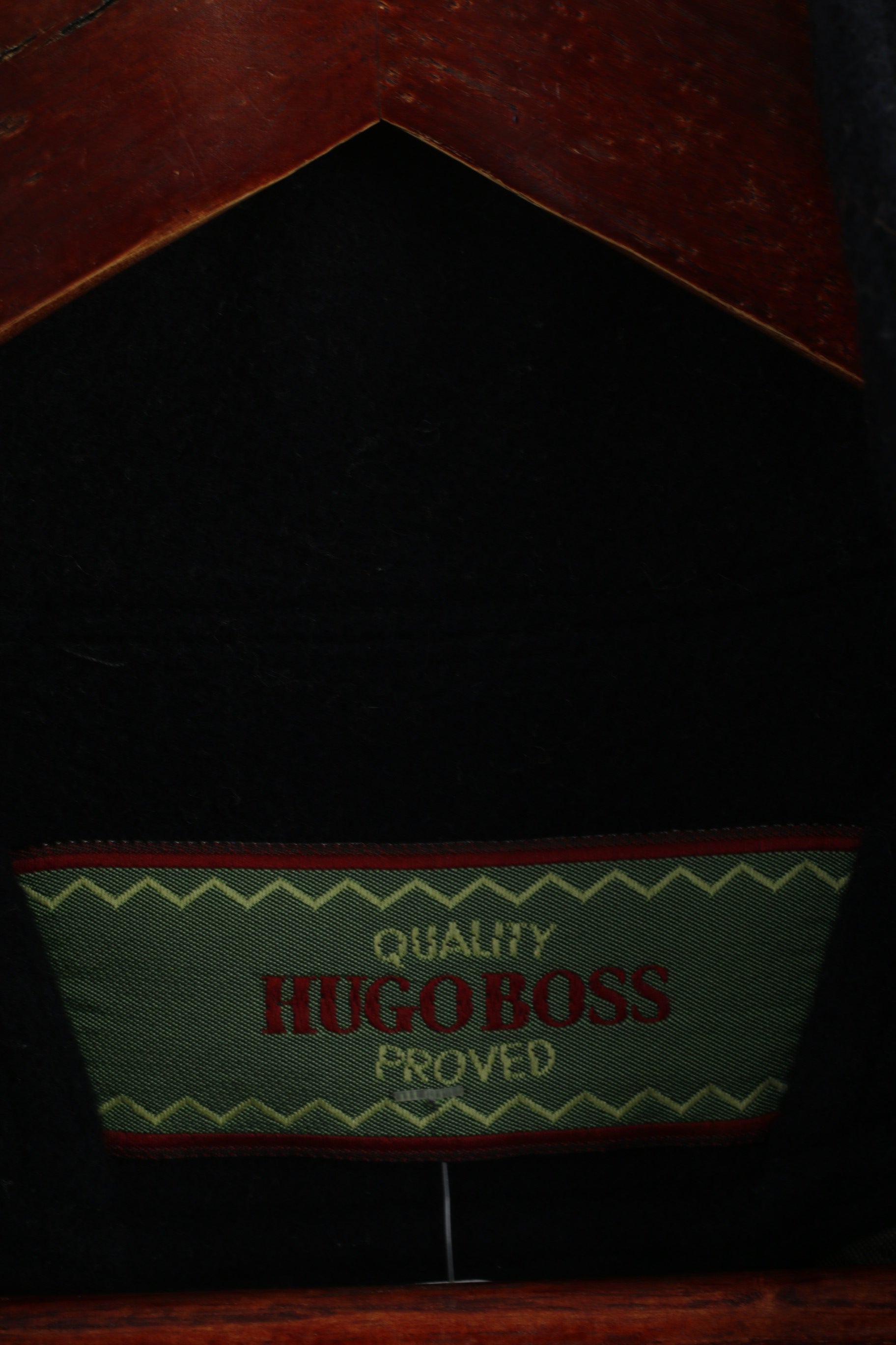 Hugo Boss Men 54 XL Jacket Navy Wool Cashmere Blend Vintage Made in Italy Coat