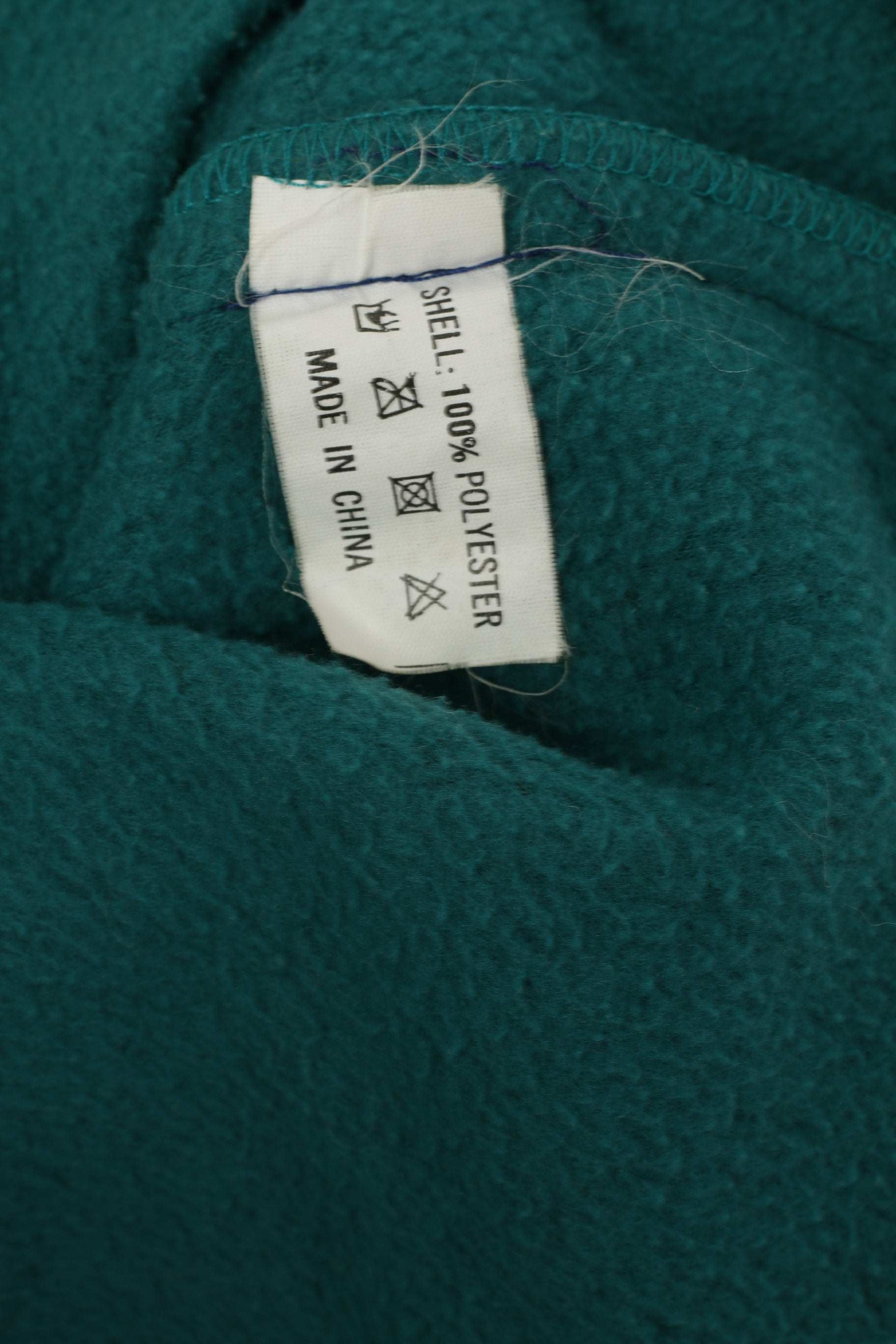 Giovani Hommes L Polaire Top Marine Vintage Pull Zip Cou Poches Oldschool Sweatshirt