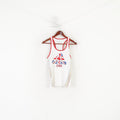 Adidas Women 12 38 S Shirt White Cotton London 2012 GBR Sport Tank Top
