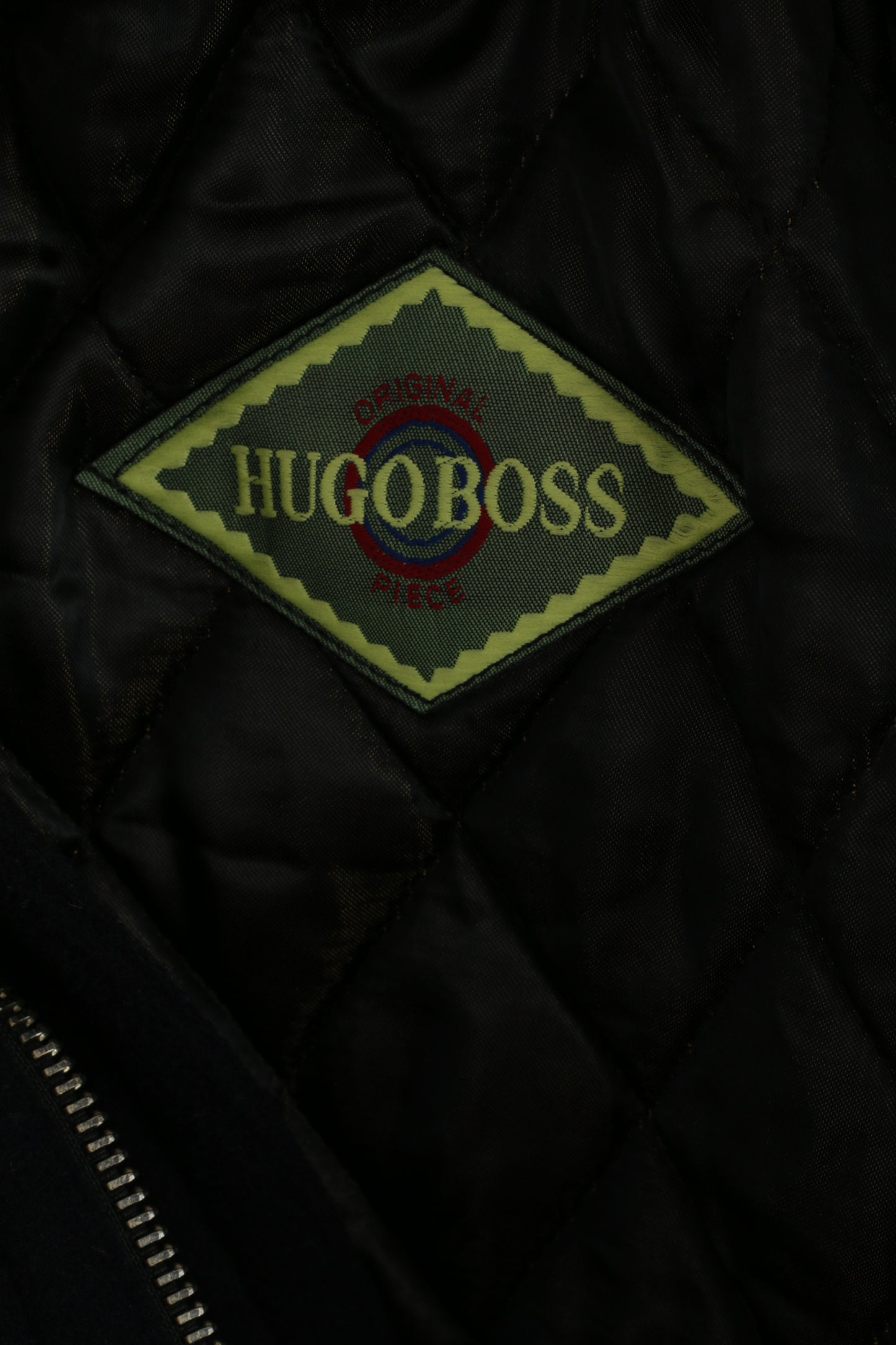Hugo Boss Men 54 XL Jacket Navy Wool Cashmere Blend Vintage Made in Italy Coat