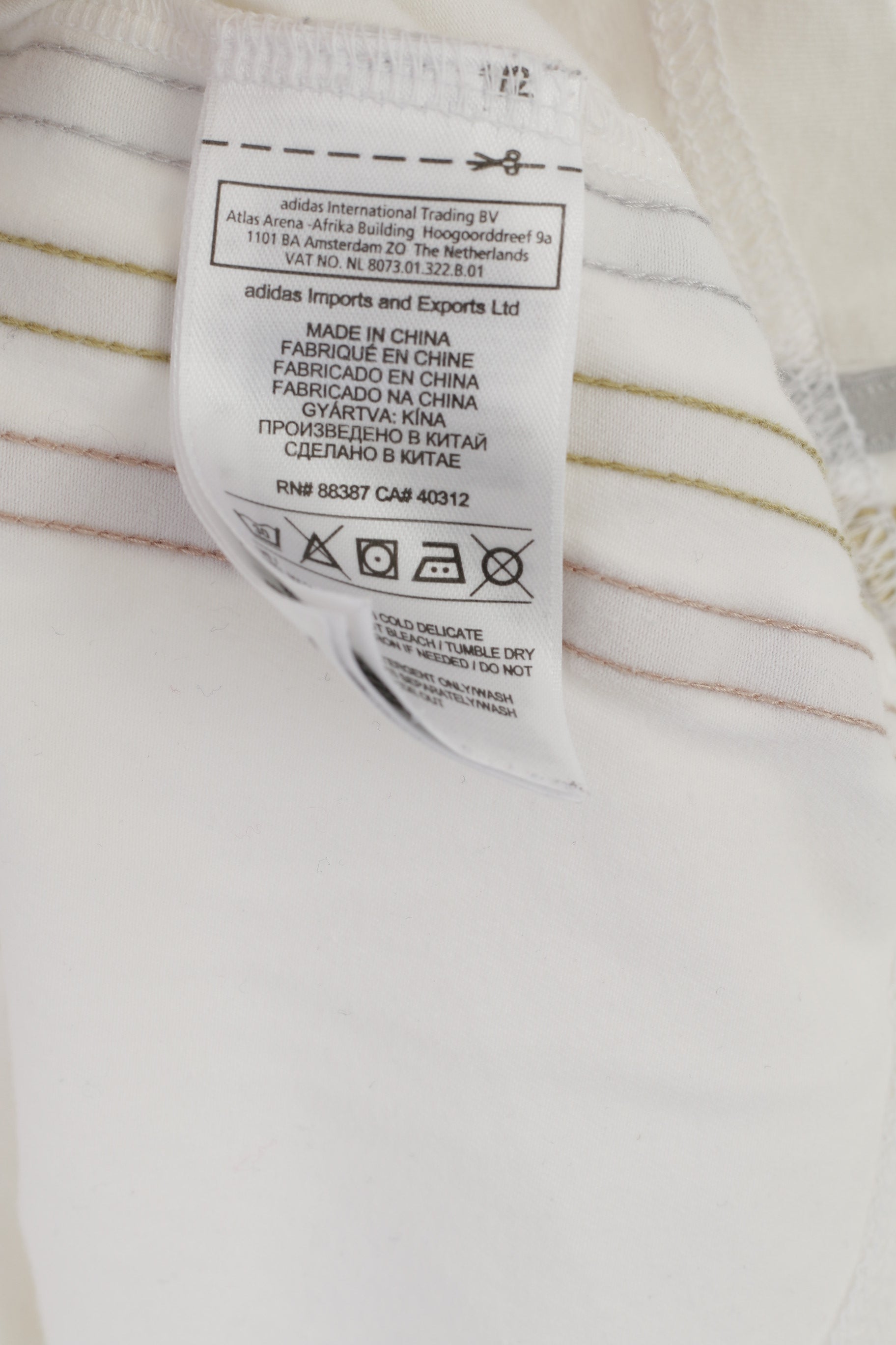 Adidas Women 12 38 S Shirt White Cotton London 2012 GBR Sport Tank Top