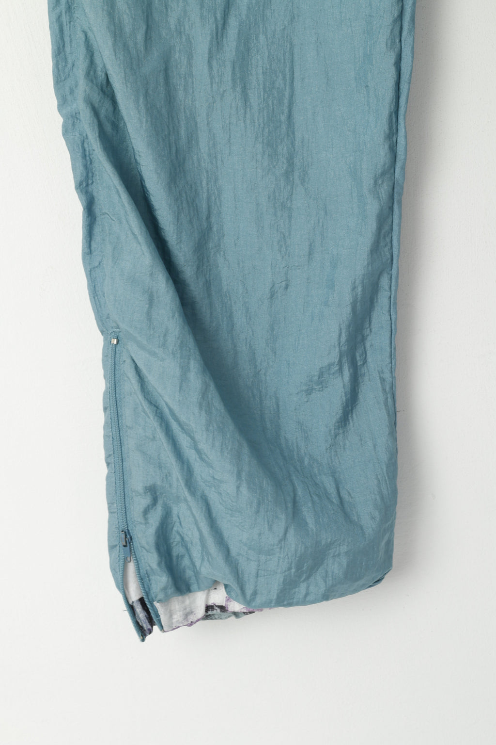 C&amp;A Hommes M Pantalons de survêtement Vert Nylon Imperméable Vintage Brillant Oldschool Pantalon Unisexe