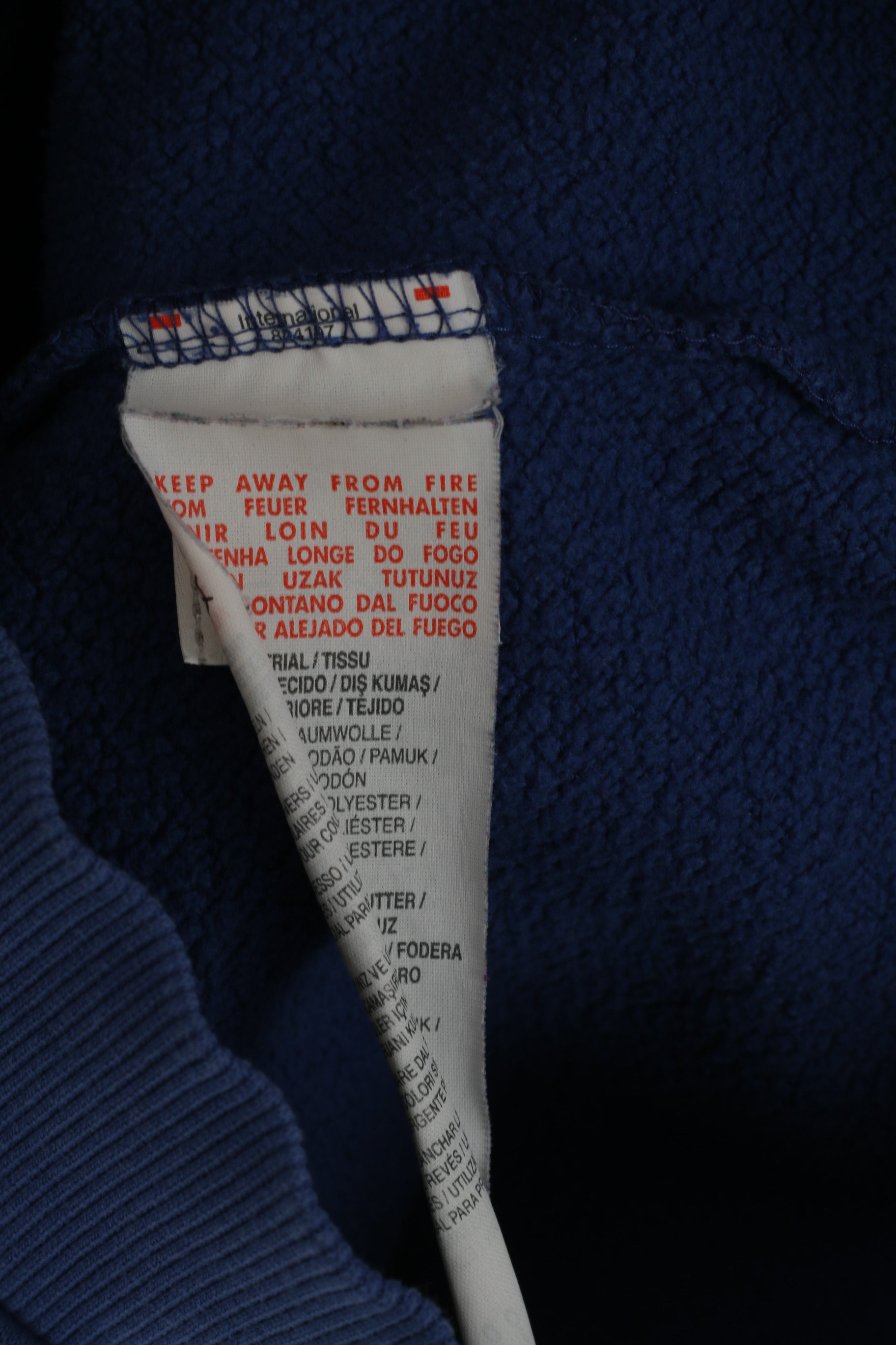 Felpa Puma da ragazzo 164 14 anni in cotone blu con zip e logo sportivo