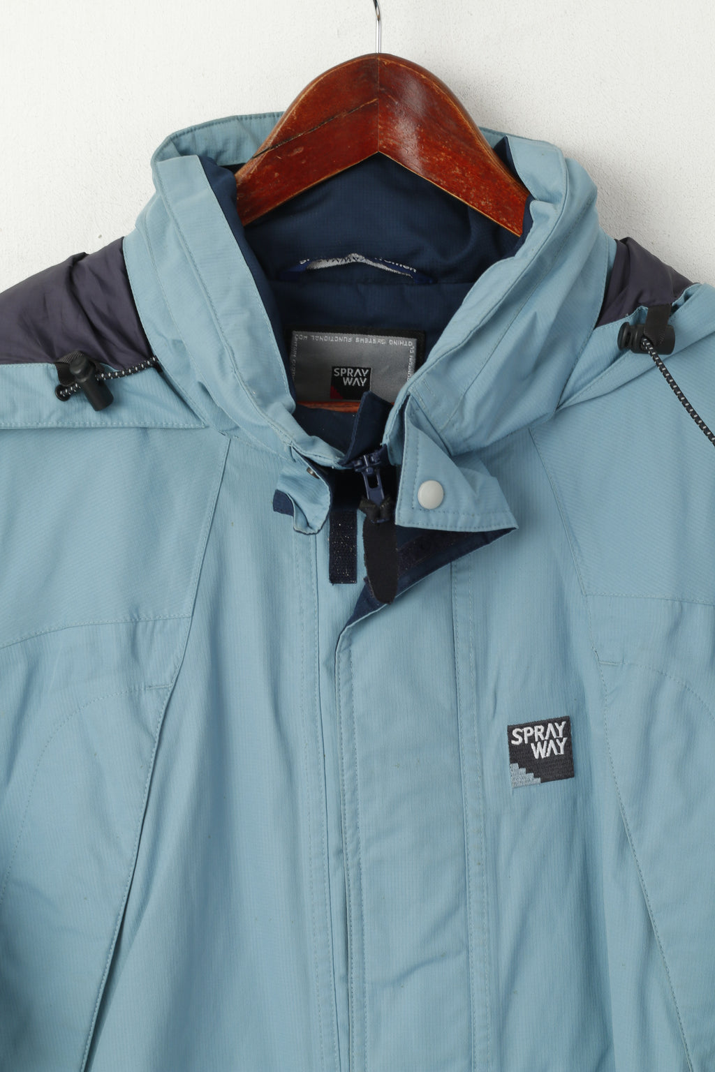 Giacca Sprayway da donna L blu Outdoor Riva 364 con cappuccio da escursionismo Active con cerniera