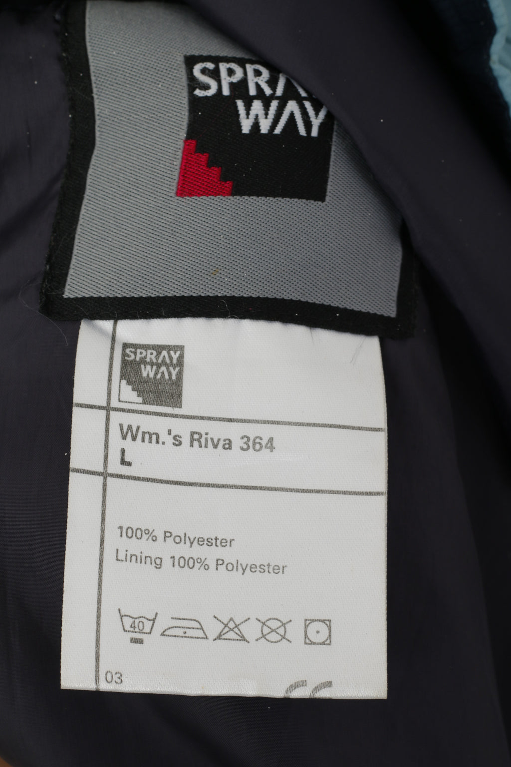 Giacca Sprayway da donna L blu Outdoor Riva 364 con cappuccio da escursionismo Active con cerniera