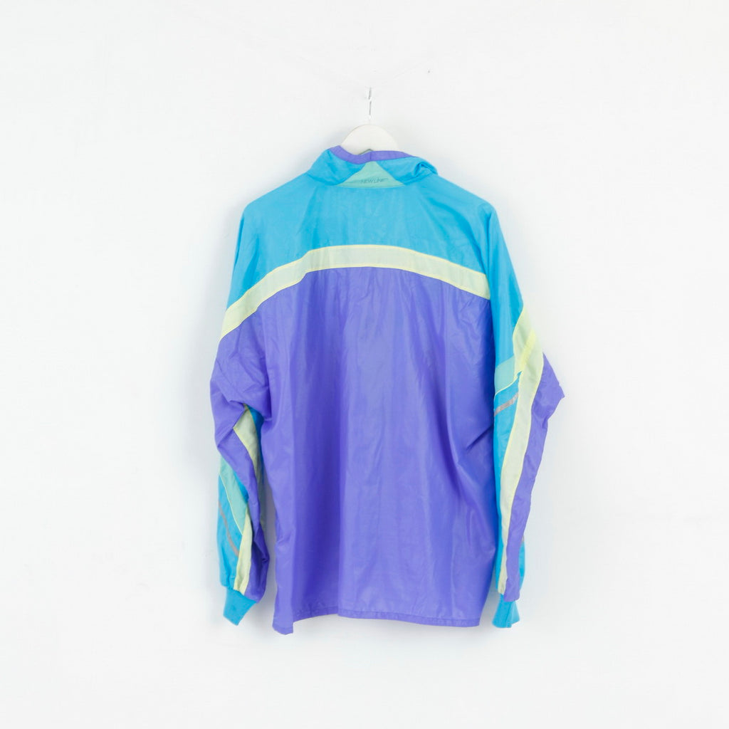 Newline Men XL Jacket Blue Lightweight Nylon Waterproof Run Active Top