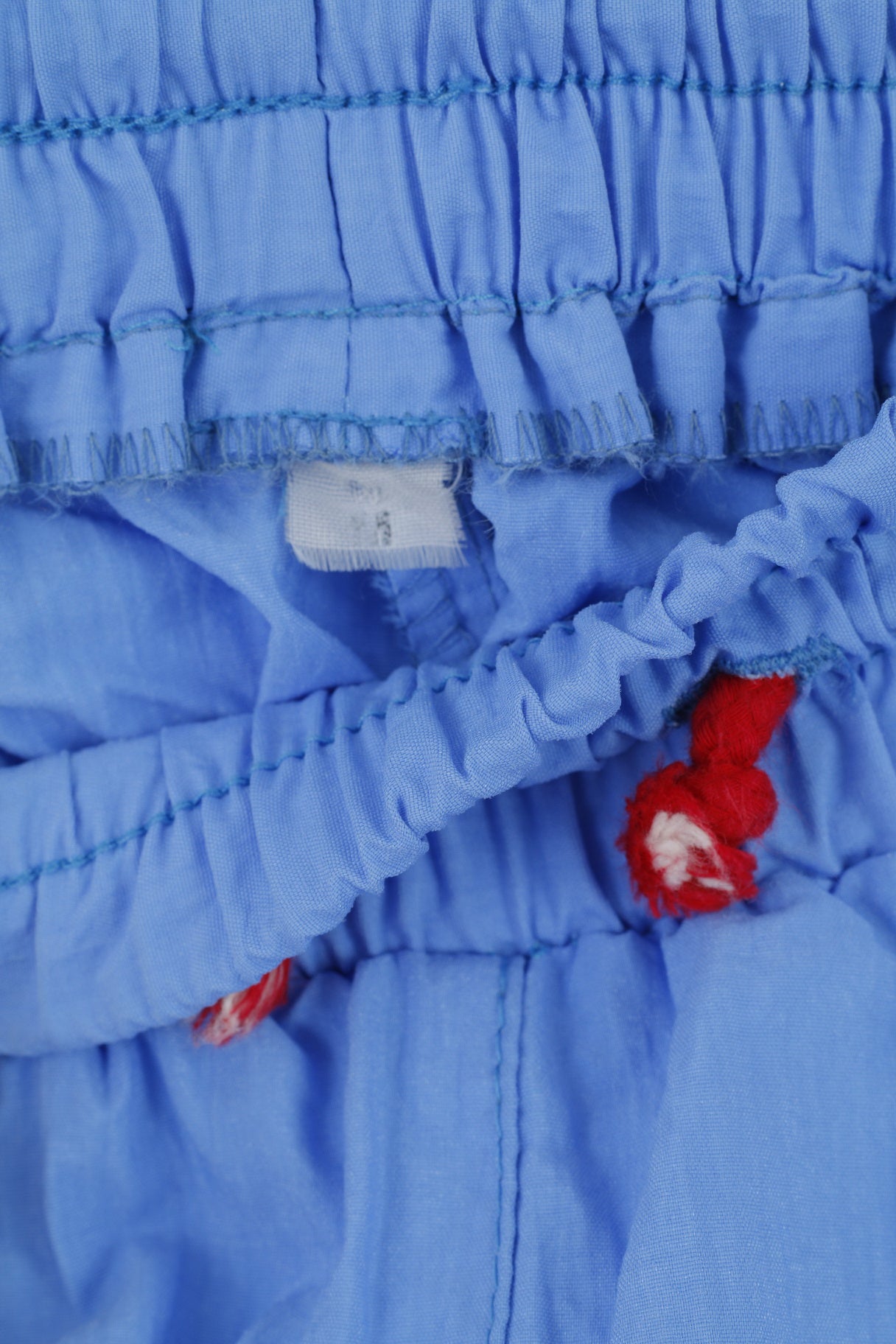 vintage Femmes M Pantalon Bleu Rétro Poches légères Bas actifs