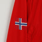 Puma Women 14 L Jacket Red Full Zipper Lightweight Norway Run Active Top