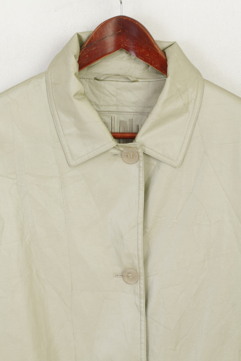Goldix Femmes 22 XXL Manteau Or Brillant Coton Wax Simple Boutonnage Haut Rétro