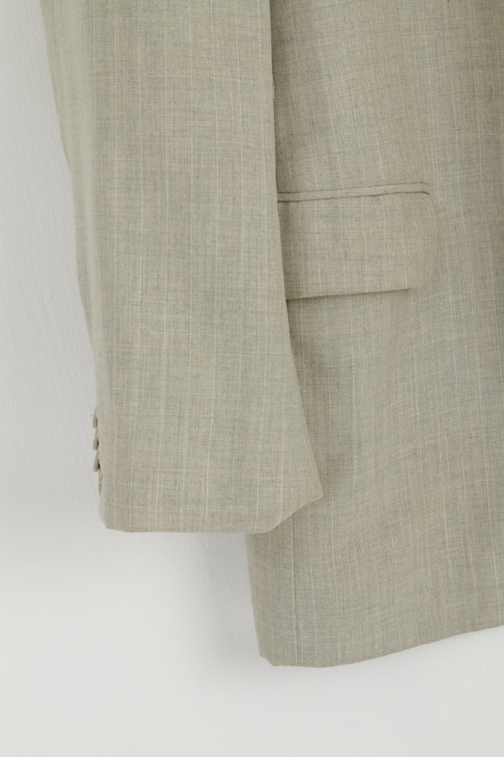 Berto Lucci Uomo 48 Blazer Grigio Giacca monopetto con spalline Milano